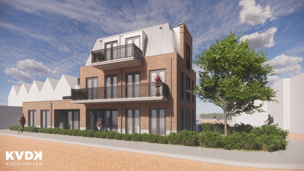 5 luxe appartementen, Buurtzicht Rijnsburg