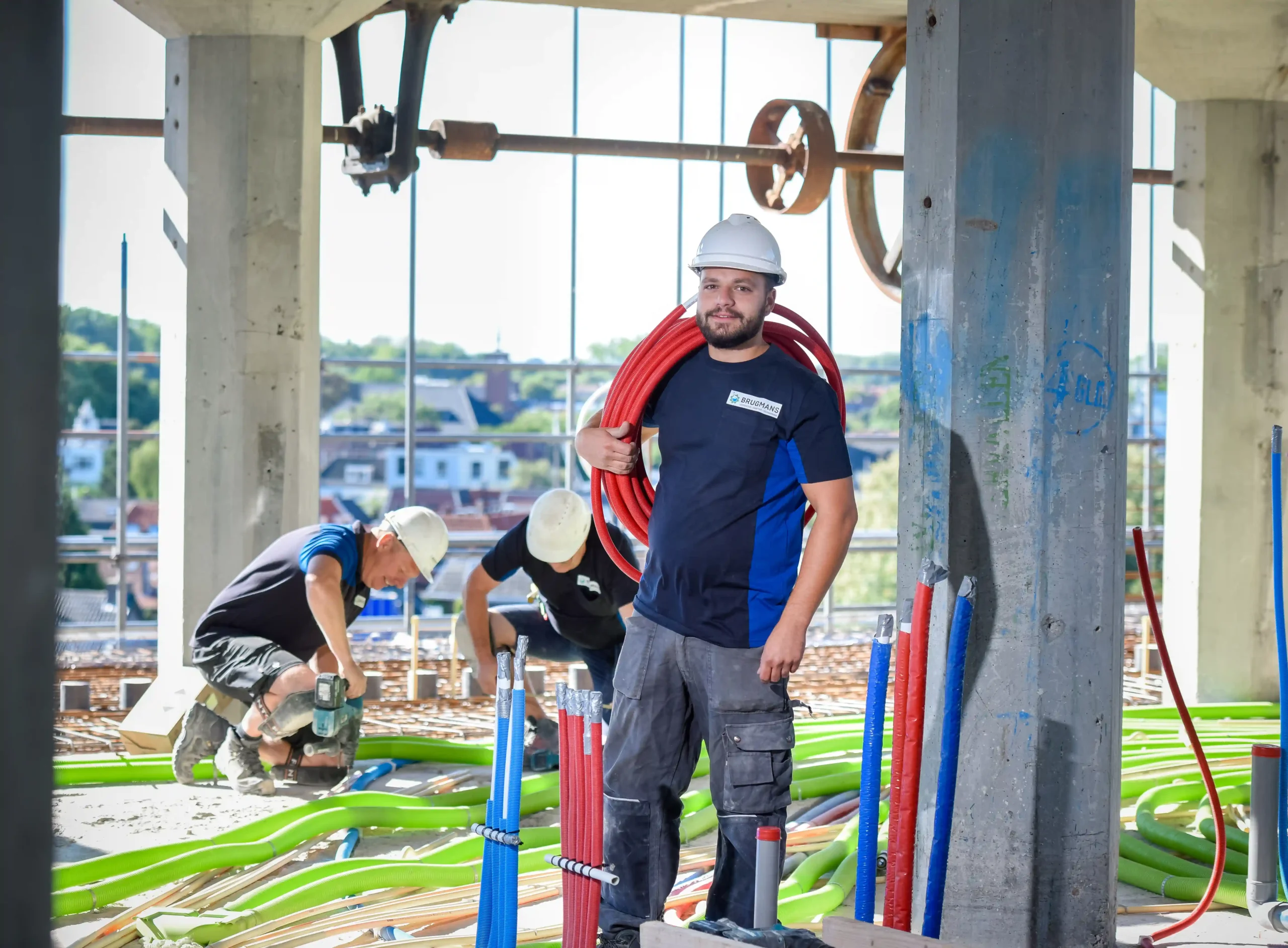 Loodgieter aan het werk